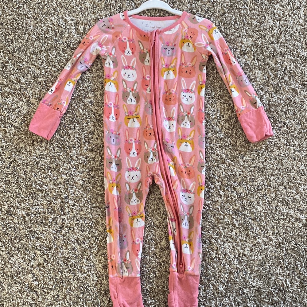 Little Sleepies Bunny PJs (6-12 mo) - Previously LOVED condition